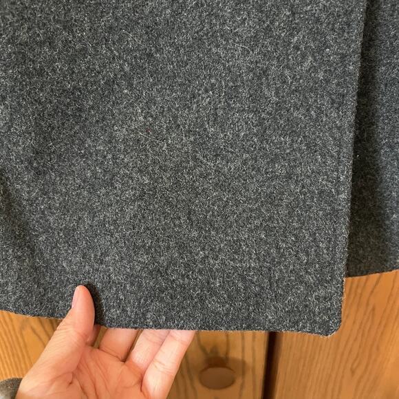 Esprit Womens Double Breasted Wool Pea Coat L Gray Classic Preppy Minimalist - Picture 4 of 9